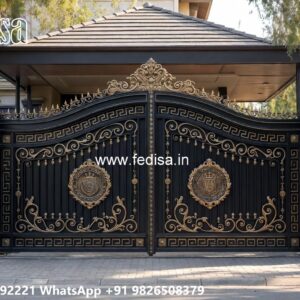 Compound Gate Price, Stainless Steel Front Gate Design Iron Gate Stock Photos And Images