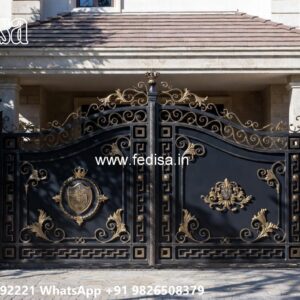 Steel Gate Ka Design, Main Gate Mirror Design Iron Gate Stock Photos And Images
