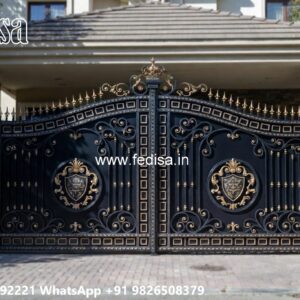 Compound Gate Price, Sliding Gate New Design Iron Gate Stock Photos And Images