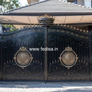 Steel Gate Ka Design, Main Gate Design 2026 Sliding Iron Gate Stock Photos And Images