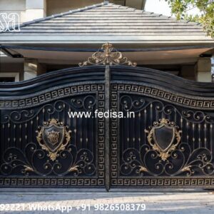 Compound Gate Simple Design, Home Gate Simple Design Iron Gate Stock Photos And Images