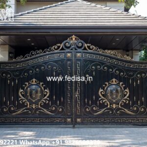 Modern Front Gate, Alibaba Gate Design Iron Gate Stock Photos And Images