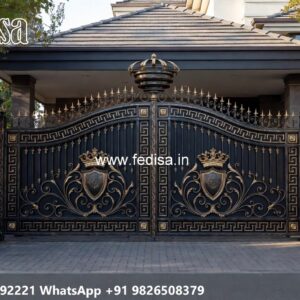 Iron Gate Colour Design, Modern Boundary Gate Design Iron Gate Stock Photos And Images