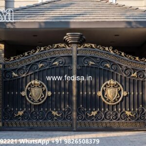 Modern Main Gate Design 2143, Design For Gate Pillars Iron Gate Stock Photos And Images