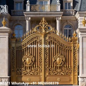 Slide Gate Design For House, Factory Entrance Gate Design Iron Gate Stock Photos And Images
