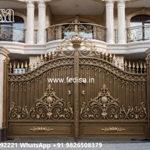 Modern Front Gate, Entrance Gate Pillar Design Iron Gate Stock Photos And Images