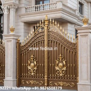 Gate Upper Design, Angular Gate Design Iron Gate Stock Photos And Images