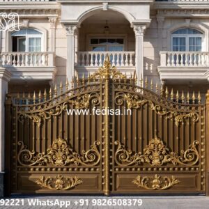 Modern Front Gate, Entrance Grill Design Iron Gate Stock Photos And Images