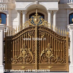 Modern Main Gate Design 2145, Front Boundary Gate Design Iron Gate Stock Photos And Images