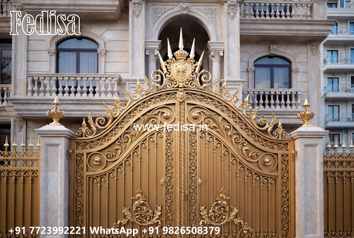 Traditional Gate Design, Modern Gate Design Steel Iron Gate Stock Photos And Images