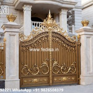 Compound Gate Price, Latest Main Gate Design For Home Iron Gate Stock Photos And Images