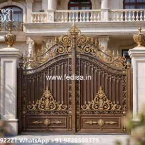 Modern Front Gate, Front Gate Upper Design Iron Gate Stock Photos And Images