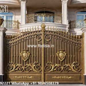 Modern Main Gate Design 2148, Gate Grey Colour Iron Gate Stock Photos And Images