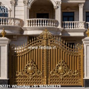 Steel Gate Ka Design, Main Gate Design In Square Pipe Iron Gate Stock Photos And Images