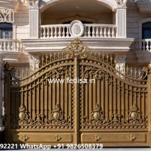 Slide Gate Design For House, Main Gate Design For Farmhouse Iron Gate Stock Photos And Images