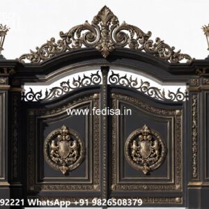 Iron Gate Colour Design, House Main Gate Wall Design Iron Gate Stock Photos And Images