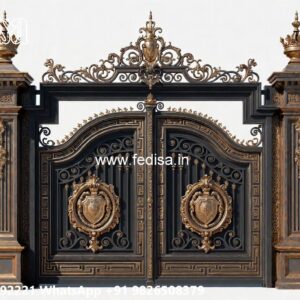 Compound Gate Simple Design, Contemporary Gates And Fences Iron Gate Stock Photos And Images