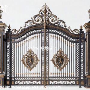 Iron Gate Design For Main Gate, Building Entry Gate Design Iron Gate Stock Photos And Images