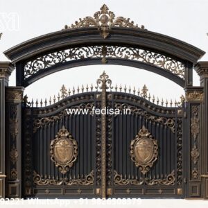 Iron Gate Colour Design, Main Boundary Gate Design Iron Gate Stock Photos And Images
