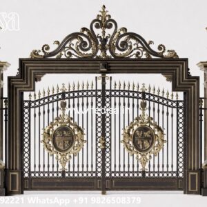 Modern Main Gate Design 2150, Main Gate Design 6 Feet Iron Gate Stock Photos And Images