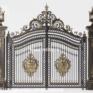 Iron Gate Colour Design, One Side Iron Gate Design Iron Gate Stock Photos And Images