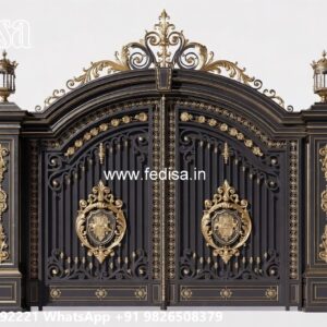 Modern Main Gate Design 2152, New Grill Gate Iron Gate Stock Photos And Images