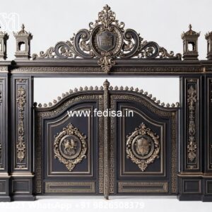 Gate Upper Design, Square Pipe Grill Gate Design Iron Gate Stock Photos And Images