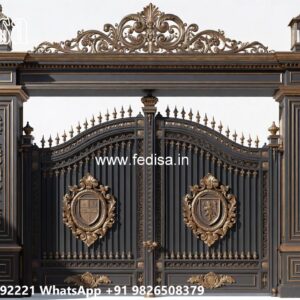 Iron Gate Design For Main Gate, Home Front Side Gate Design Iron Gate Stock Photos And Images