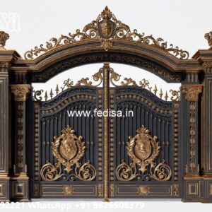 Modern Main Gate Design 2155, Home Main Door Gate Design Iron Gate Stock Photos And Images