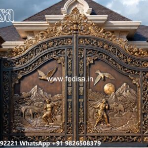 Compound Gate Price, Full Main Gate Design Iron Gate Stock Photos And Images