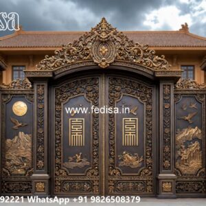 Slide Gate Design For House, Maharaja Steel Gate Iron Gate Stock Photos And Images