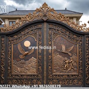Iron Gate Design For Main Gate, Big Steel Gate Design Iron Gate Stock Photos And Images
