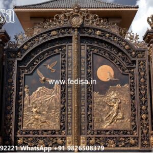 Custom Gate Design Ideas For Unique Homes Fancy Gate No-046