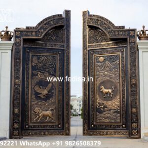 Stylish Sliding Gate Design Ideas Metal Gate Design No-059