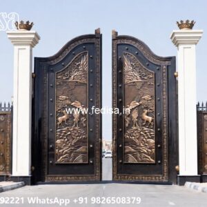 Cheap And Stylish Gate Designs Double Door Grill Gate Design For Main Door No-085