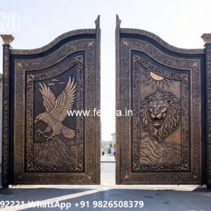 Front Gate Design Trends 2026 Laser Cutting Gate Design No-120