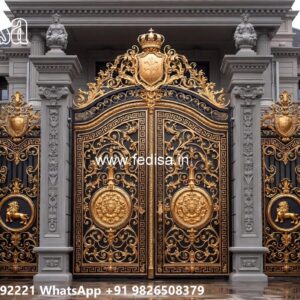 Elegant Entry Gate Styles Glass Gate Design No-174