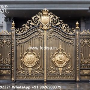 Strong And Stylish Gate Design Ideas Iron Fence Designs No-216