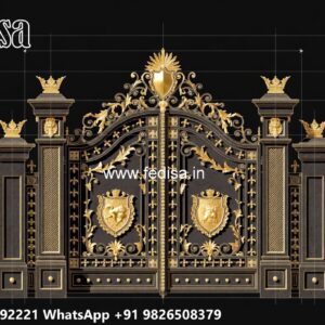 Modern Gate Design Inspiration Collection Boundary Wall Gate Pillar Design No-270