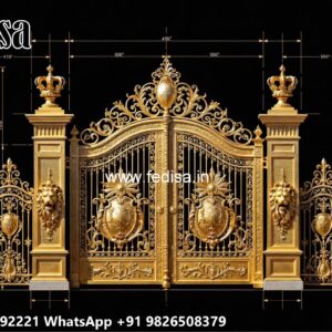 Elegant Gate Design Ideas For Villas Round Gate Design No-275