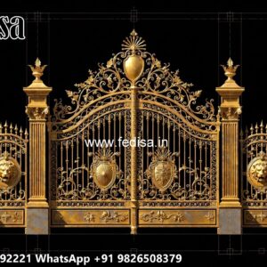 Creative Gate Design Trends For Houses Safety Grill Design For Compound Wall No-318