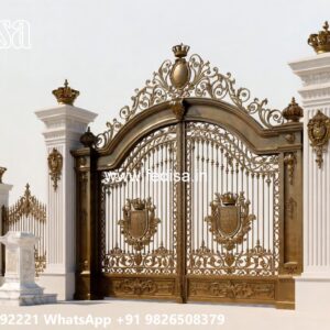 Elegant Gate Design Trends For Homes Stainless Steel Main Gate Design No-334