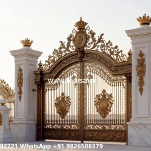 Creative Gate Design Ideas For Houses Iron Sheet Gate Design No-351