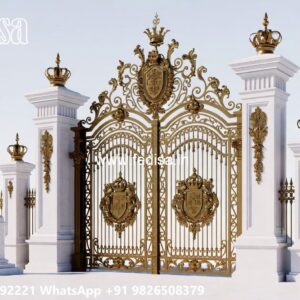 Modern Gate Design Ideas For Budget Homes Double Door Steel Gate Design No-375