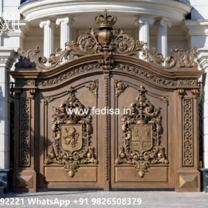 Front Gate Design Ideas For Small Houses Compound Wall Pillar Design No-424