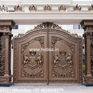 Premium Gate Design Ideas For Bungalows Stainless Steel Main Gate No-484