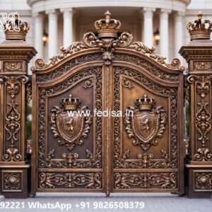 Modern Front Gate Design Styles Main Gate Pillar Design 2026 No-519