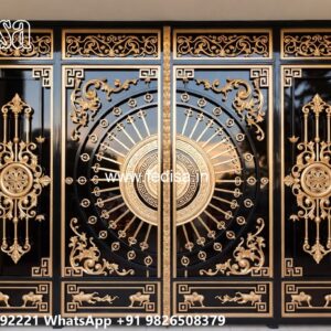 Stylish Home Gate Ideas Main Gate Granite Pillar Design No-539