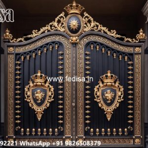 Stylish Modern Gate Ideas Main Gate Double Door Design No-597