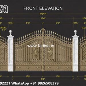 Modern Gate Design For Independent Houses Fancy Steel Gate No-620